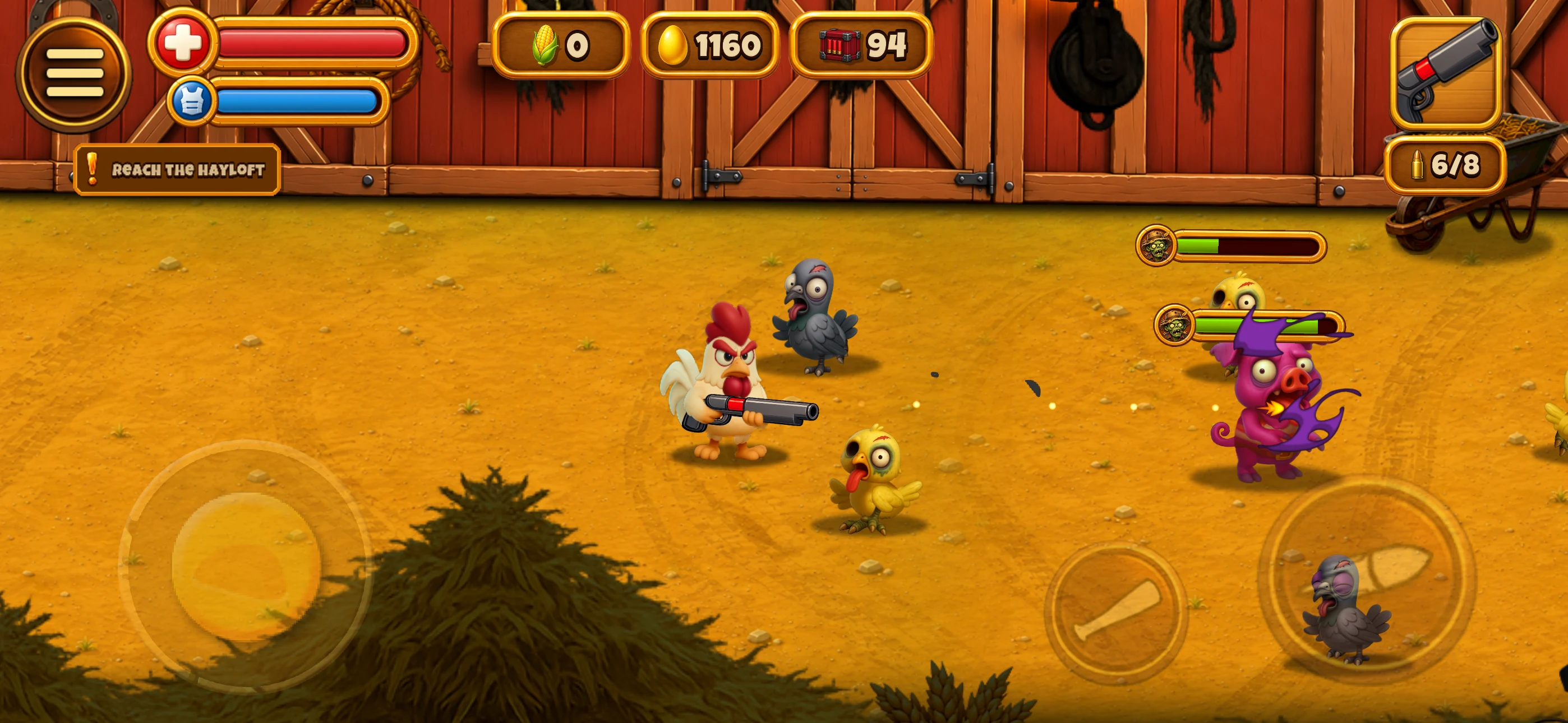 Rooster Farm Zombie Defense screenshot