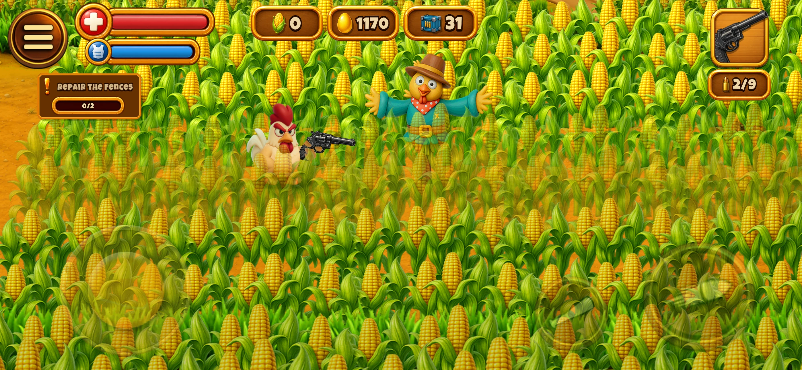 Rooster Farm Zombie Defense screenshot