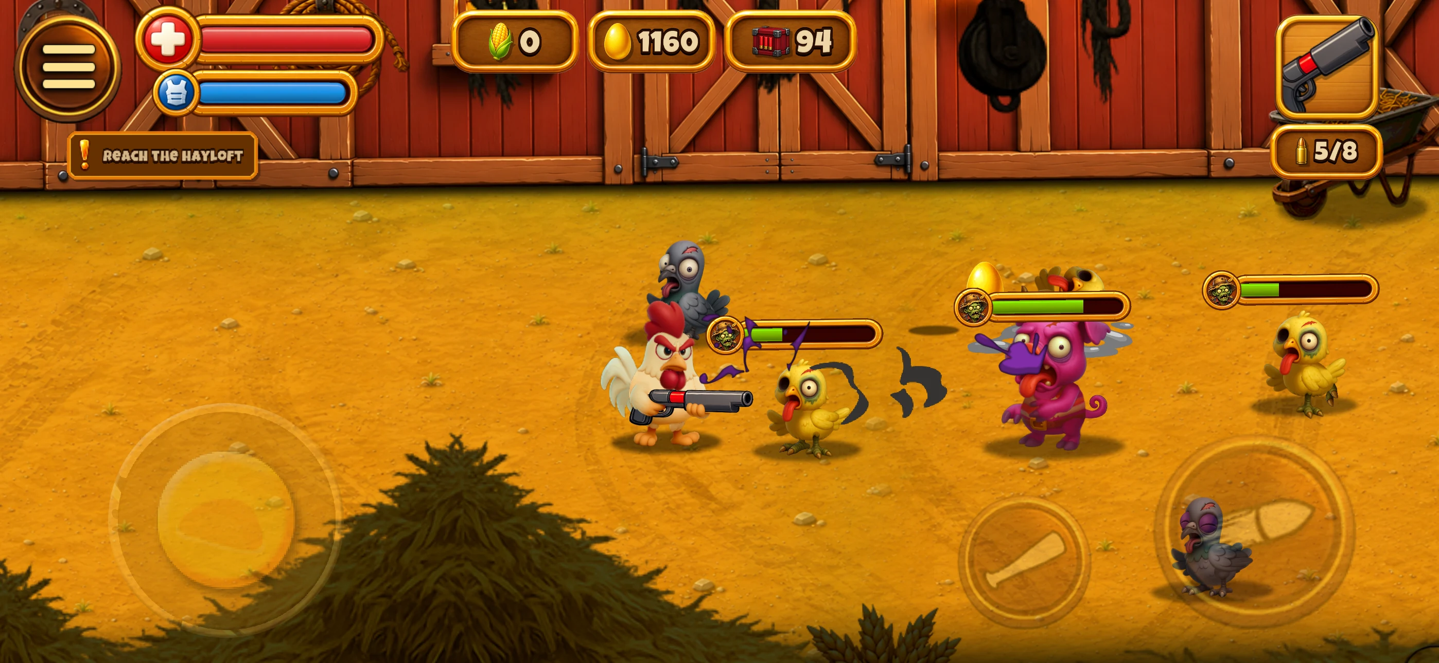 Rooster Farm Zombie Defense screenshot